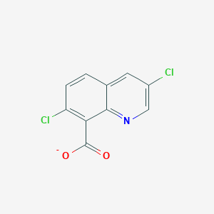 molecular formula C10H4Cl2NO2- B1237171 Quinclorac(1-) 
