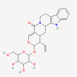 molecular formula C26H30N2O8 B1237172 Vincosamide 