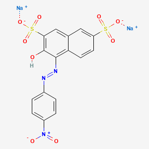 molecular formula C16H9N3Na2O9S2 B12371769 disodium;3-hydroxy-4-[(4-nitrophenyl)diazenyl]naphthalene-2,7-disulfonate 