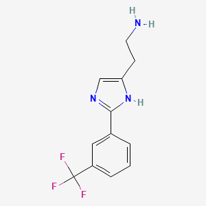 molecular formula C12H12F3N3 B1237177 2-(3-Trifluoromethylphenyl)histamine 