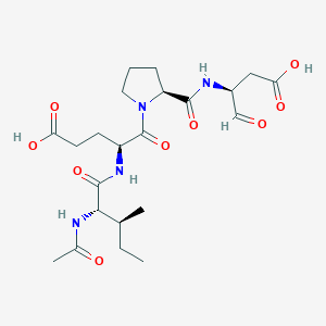 (S)-4-((3S,4S)-2-Acetylamino-3-methyl-pentanoylamino)-5-[2-((S)-(S)-2-carboxy-1-formyl-ethylcarbamoyl)-pyrrolidin-1-yl]-5-oxo-pentanoic acid