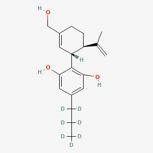 5-(1,1,2,2,3,3,3-heptadeuteriopropyl)-2-[(1R,6R)-3-(hydroxymethyl)-6-prop-1-en-2-ylcyclohex-2-en-1-yl]benzene-1,3-diol