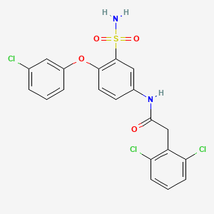 molecular formula C20H15Cl3N2O4S B12371809 P2X4 antagonist-1 