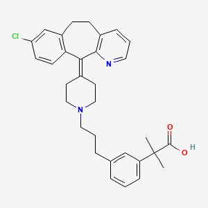 2-[3-[3-[4-(13-Chloro-4-azatricyclo[9.4.0.03,8]pentadeca-1(11),3(8),4,6,12,14-hexaen-2-ylidene)piperidin-1-yl]propyl]phenyl]-2-methylpropanoic acid