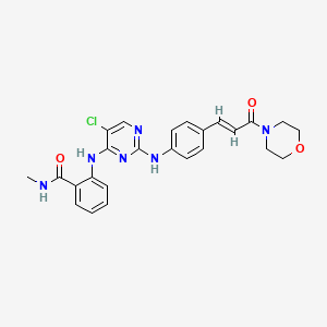 molecular formula C25H25ClN6O3 B12371831 Fak-IN-12 