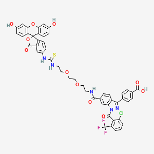 molecular formula C50H37ClF3N5O11S B12371852 ROR|A allosteric probe-1 