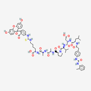 molecular formula C69H81N11O17S B12371866 Ldv-fitc 