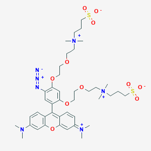 molecular formula C41H60N7O11S2+ B12371884 CalFluor 555 Azide 