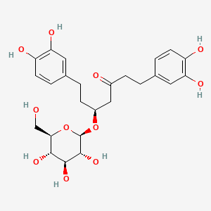 molecular formula C25H32O11 B12371890 Hirsutanonol 5-O-|A-D-glucopyranoside 