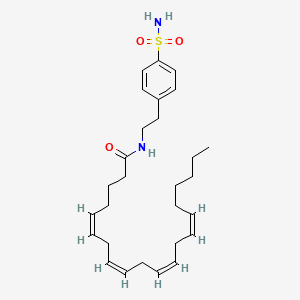 molecular formula C28H42N2O3S B1237190 N-(2'-(4-benzenesulfonamide)-ethyl) arachidonoyl amine 