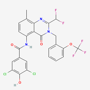 molecular formula C25H16Cl2F5N3O4 B12371902 Hsd17B13-IN-71 