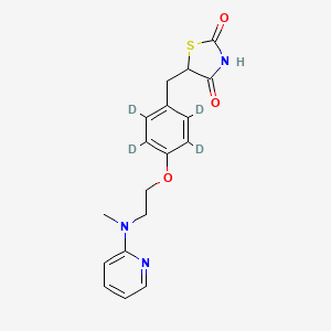 5-[[2,3,5,6-Tetradeuterio-4-[2-[methyl(pyridin-2-yl)amino]ethoxy]phenyl]methyl]-1,3-thiazolidine-2,4-dione