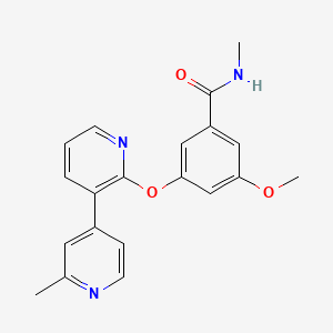 3-methoxy-N-methyl-5-[3-(2-methylpyridin-4-yl)pyridin-2-yl]oxybenzamide