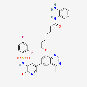 molecular formula C34H34F2N6O5S B12371938 PI3K/Hdac-IN-3 