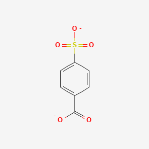 molecular formula C7H4O5S-2 B1237197 4-磺基苯甲酸 