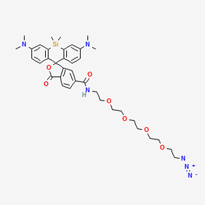 molecular formula C37H48N6O7Si B12371970 SiR-PEG4-azide 