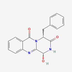 (1R,4R)-4-benzyl-1-hydroxy-2,4-dihydro-1H-pyrazino[2,1-b]quinazoline-3,6-dione