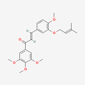 molecular formula C24H28O6 B12372012 Anticancer agent 195 