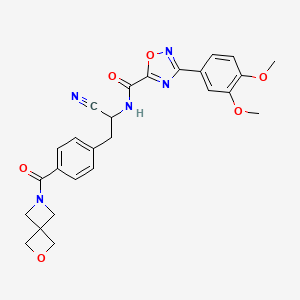 molecular formula C26H25N5O6 B12372068 Pks13-TE inhibitor 4 