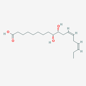 molecular formula C18H32O4 B12372099 (9R,10R,12Z,15Z)-9,10-dihydroxyoctadeca-12,15-dienoic acid 