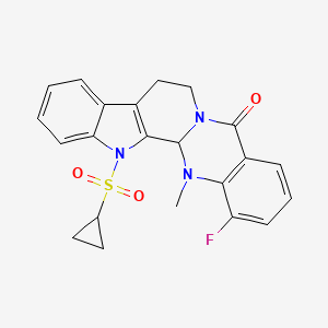 molecular formula C22H20FN3O3S B12372114 Insecticidal agent 7 