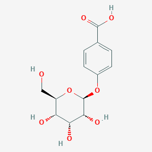 4-[(2S,3R,4R,5S,6R)-3,4,5-trihydroxy-6-(hydroxymethyl)oxan-2-yl]oxybenzoic acid