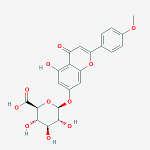 molecular formula C22H20O11 B12372206 Acacetin-7-glucuronide 