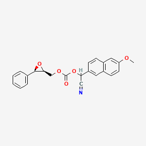 Cyano(6-methoxynaphthalen-2-yl)methyl trans-[(3-phenyloxiran-2-yl)methyl] carbonate