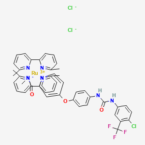 molecular formula C45H39Cl3F3N8O3Ru B12372210 EGFR-IN-108 (chloride 