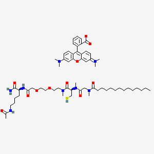 molecular formula C60H90N8O11S B12372211 mgc(3Me)TMR 