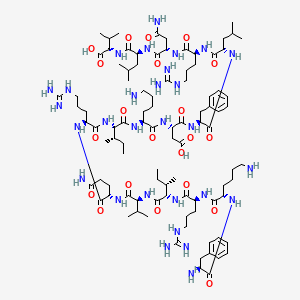 H-Phe-Lys-Arg-Ile-Val-Gln-Arg-Ile-Lys-Asp-Phe-Leu-Arg-Asn-Leu-Val-OH