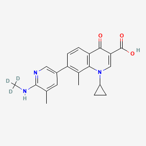 molecular formula C21H21N3O3 B12372220 Ozenoxacin-d3 