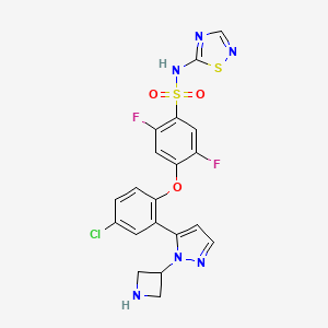 molecular formula C20H15ClF2N6O3S2 B12372228 NaV1.7 Blocker-801 