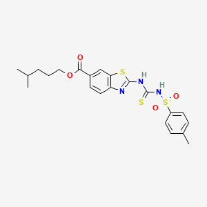 molecular formula C22H25N3O4S3 B12372232 BChE-IN-28 