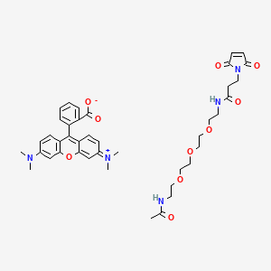 molecular formula C41H49N5O10 B12372241 TAMRA-PEG3-Maleimide 