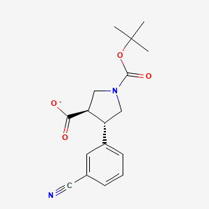 Boc-(+/-)-trans-4-(3-cyano-phenyl)-pyrrolidine-3-carboxylic acid