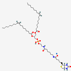 sodium;5-[(3aS,4S,6aR)-2-oxo-1,3,3a,4,6,6a-hexahydrothieno[3,4-d]imidazol-4-yl]-N-[6-[2-[[(2R)-2,3-bis[[(Z)-octadec-9-enoyl]oxy]propoxy]-hydroxyphosphoryl]oxyethylamino]-6-oxohexyl]pentanimidate