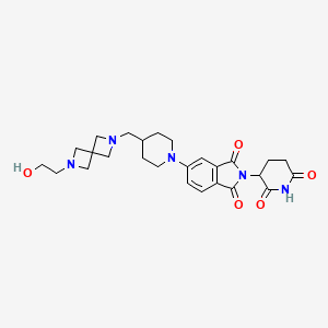 molecular formula C26H33N5O5 B12372322 E3 Ligase Ligand-linker Conjugate 21 