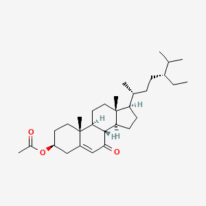 molecular formula C31H50O3 B12372326 3|A-(Acetyloxy)stigmast-5-en-7-one 