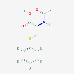 molecular formula C11H13NO3S B12372366 S-Phenyl-d5-mercapturic Acid 