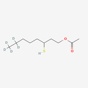 molecular formula C10H20O2S B12372379 3-Mercaptooctyl-acetate-d5 