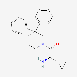 molecular formula C22H26N2O B12372399 (1S)-1-cyclopropyl-2-(3,3-diphenylpiperidin-1-yl)-2-oxoethanamine 