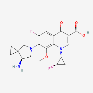 molecular formula C20H21F2N3O4 B1237241 Unii-V96Q9X7ros 