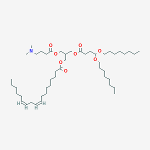 [2-[4-(dimethylamino)butanoyloxymethyl]-3-(4,4-dioctoxybutanoyloxy)propyl] (9Z,12Z)-octadeca-9,12-dienoate