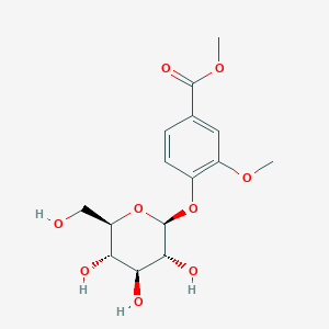 molecular formula C15H20O9 B12372421 Methyl vanillate glucoside 