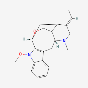 molecular formula C21H26N2O2 B12372433 (1S,12S,15E)-15-ethylidene-3-methoxy-13-methyl-19-oxa-3,13-diazapentacyclo[14.3.1.02,10.04,9.012,17]icosa-2(10),4,6,8-tetraene 