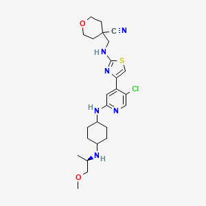 molecular formula C25H35ClN6O2S B12372452 Tambiciclib CAS No. 2247481-08-7