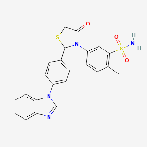 molecular formula C23H20N4O3S2 B12372454 Tyrosinase-IN-21 