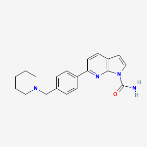 6-[4-(Piperidin-1-ylmethyl)phenyl]pyrrolo[2,3-b]pyridine-1-carboxamide