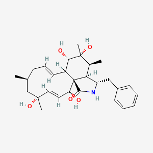 (1R,2R,3E,5R,7S,9E,11R,12S,13R,14S,15R,16S)-16-benzyl-2,5,12,13-tetrahydroxy-5,7,13,14-tetramethyl-17-azatricyclo[9.7.0.01,15]octadeca-3,9-dien-18-one